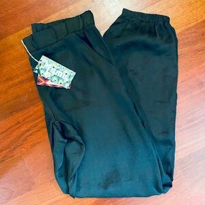 NWT Show Me Your Mumu Black Silk Pant - Sz Medium